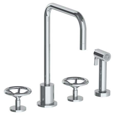 Deck Mounted 4 Hole Kitchen Set - Includes Side Spray | Watermark