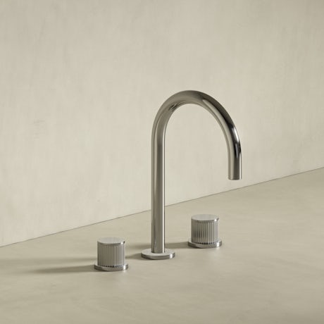 01249 RH COL04 Colonnade Deck Mounted Basin Tap in Polished Nickel