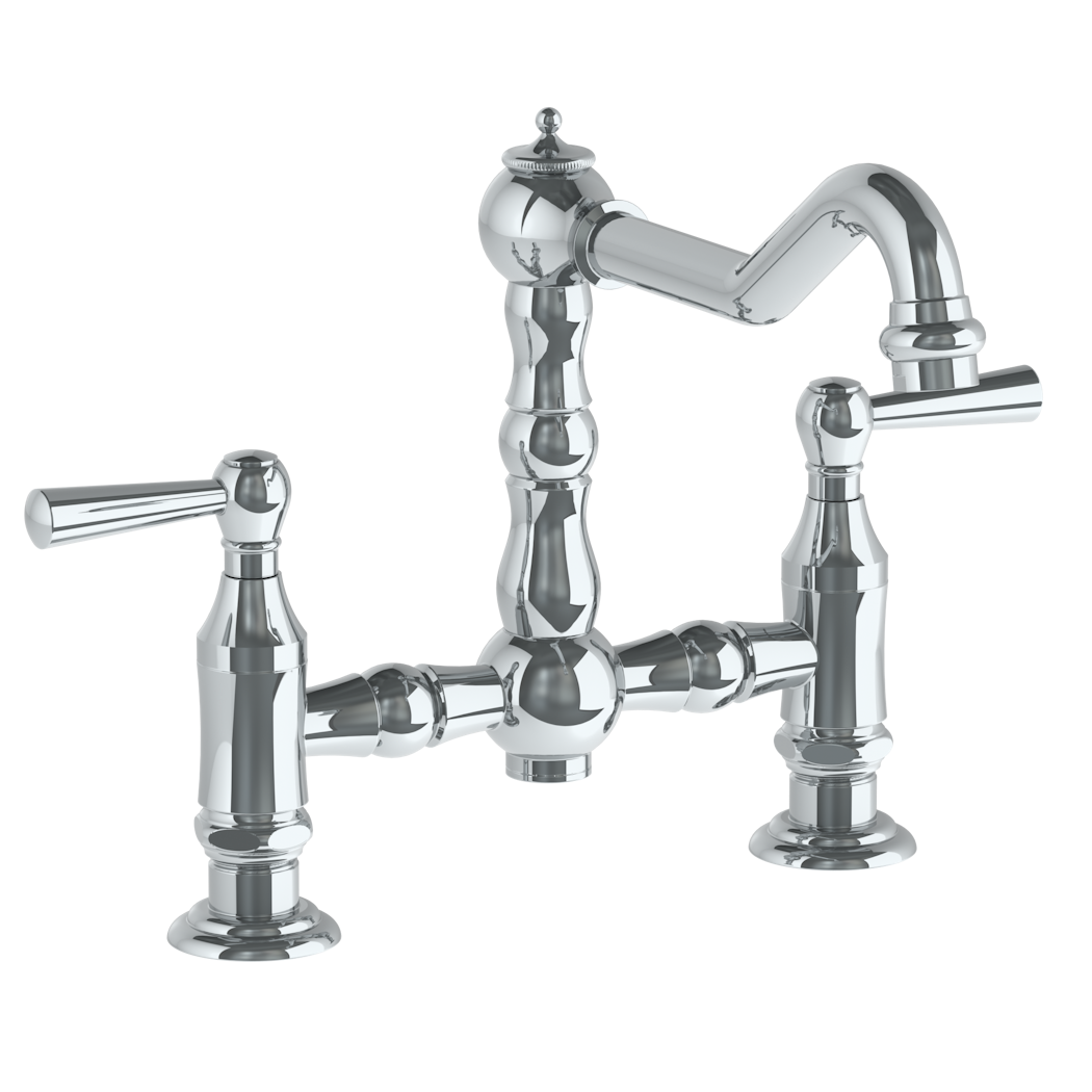 Deck Mounted Bridge Kitchen Faucet | Watermark Designs