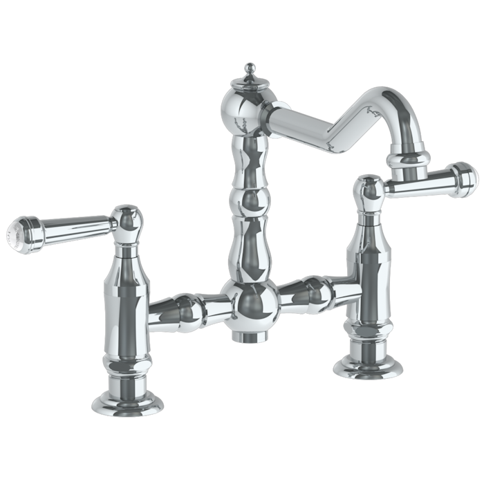 Deck Mounted Bridge Kitchen Faucet | Watermark Designs