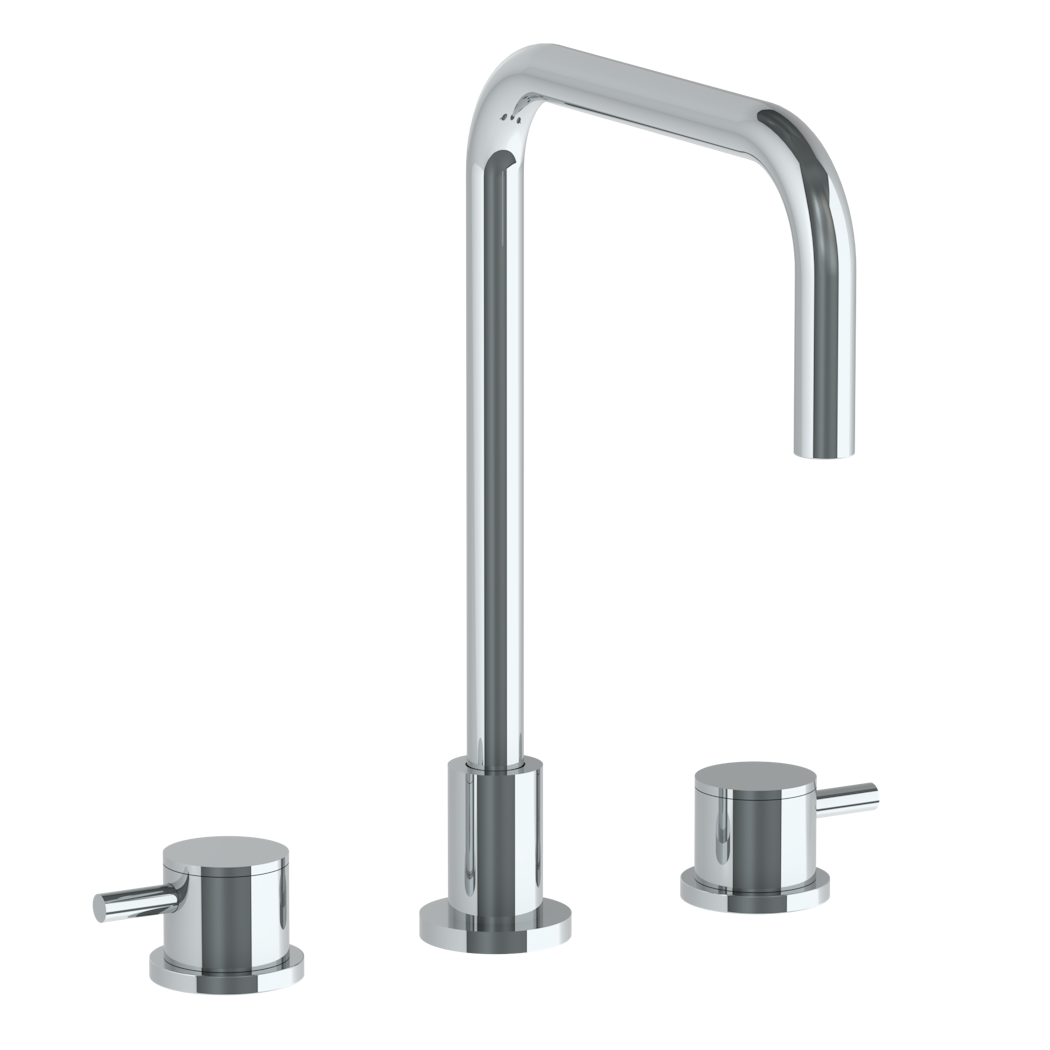 Deck Mounted 3 Hole Square Top Kitchen Faucet | Watermark
