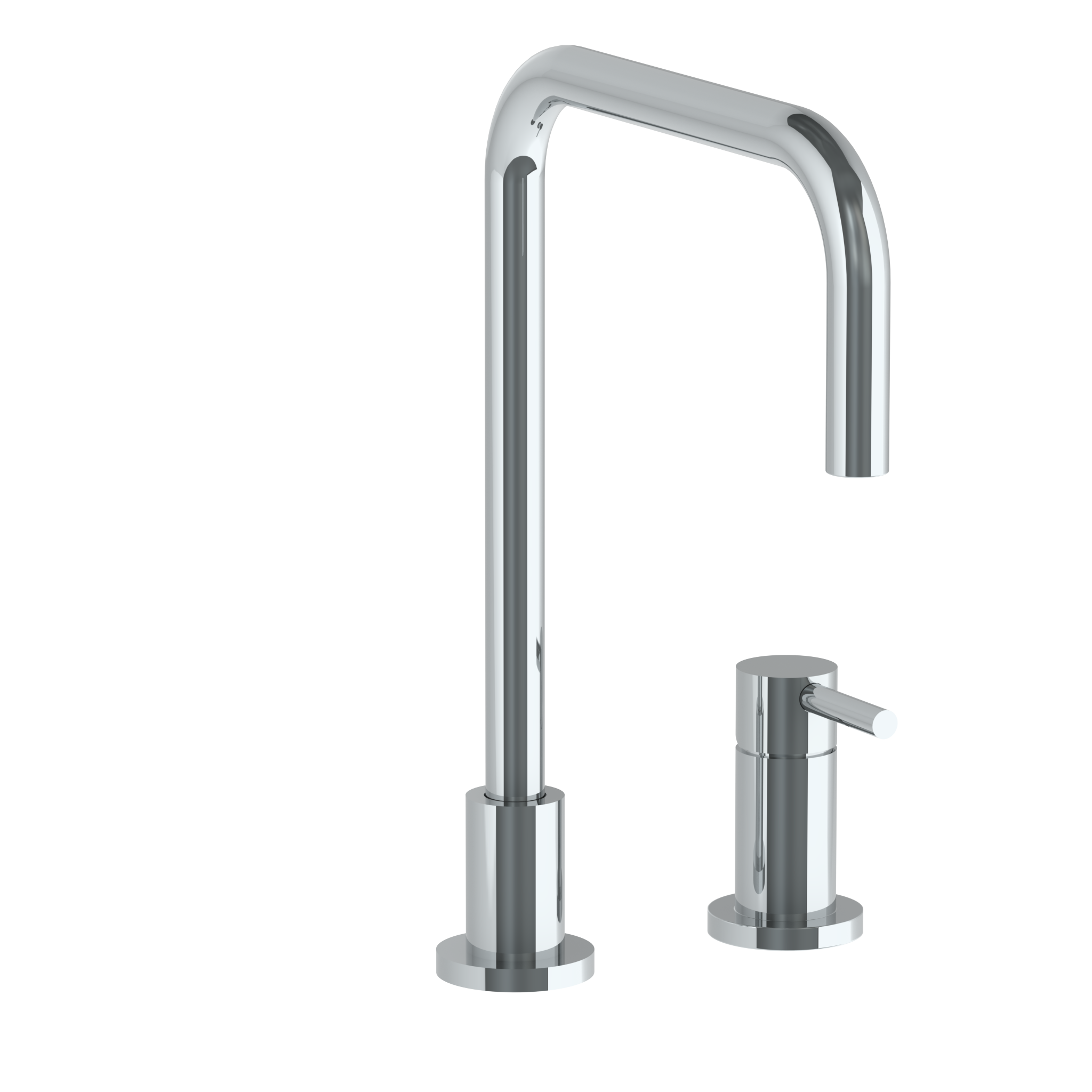 Deck Mounted 2 Hole Square Top Kitchen Faucet | Watermark Designs