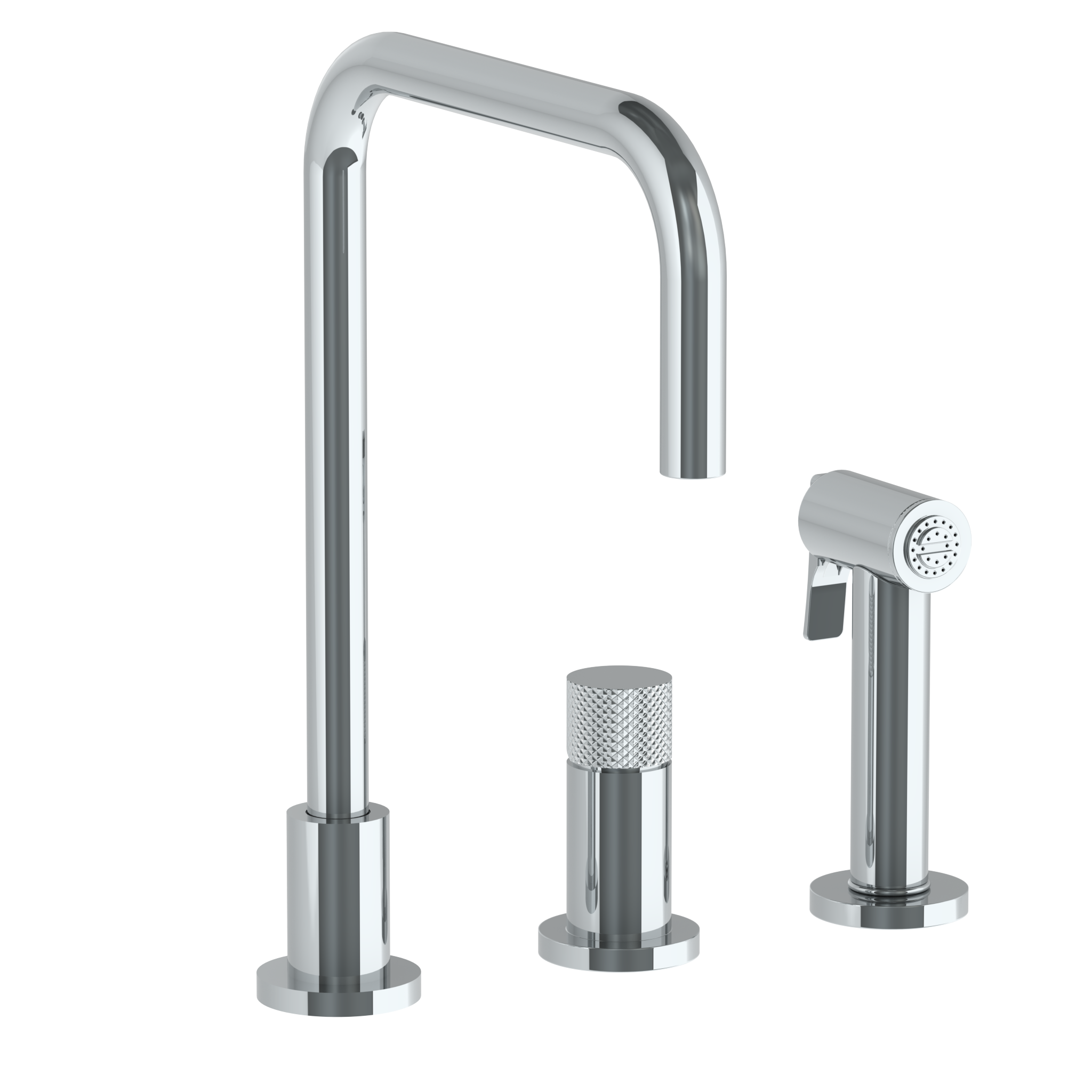 Deck Mounted 2 Hole Square Top Kitchen Faucet | Watermark Designs
