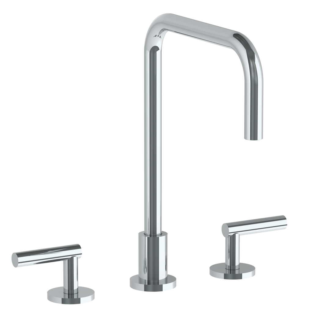 Deck Mounted 3 Hole Square Top Kitchen Faucet | Watermark Designs