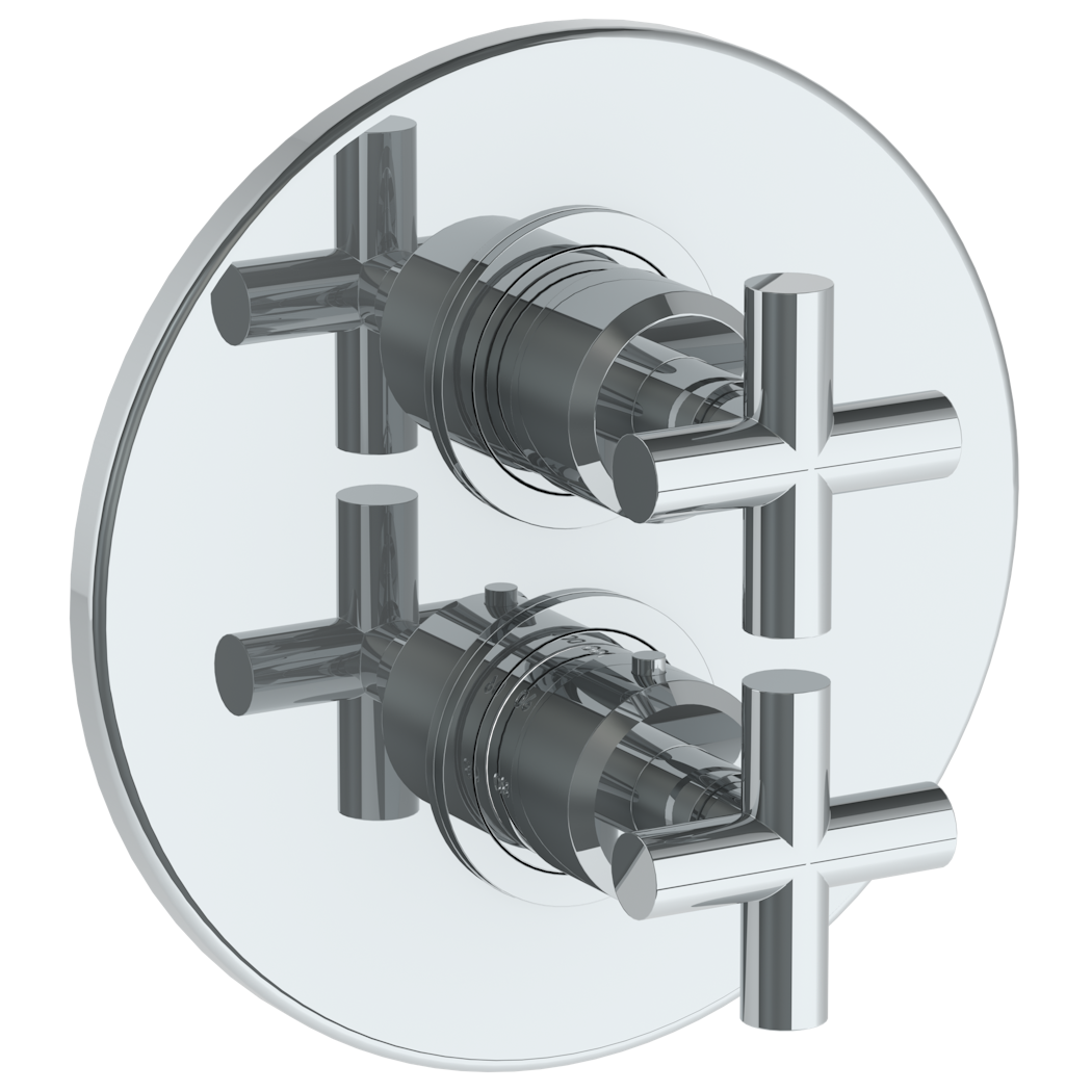 Wall Mounted Thermostatic Shower Trim with built-in control, 7 1/2