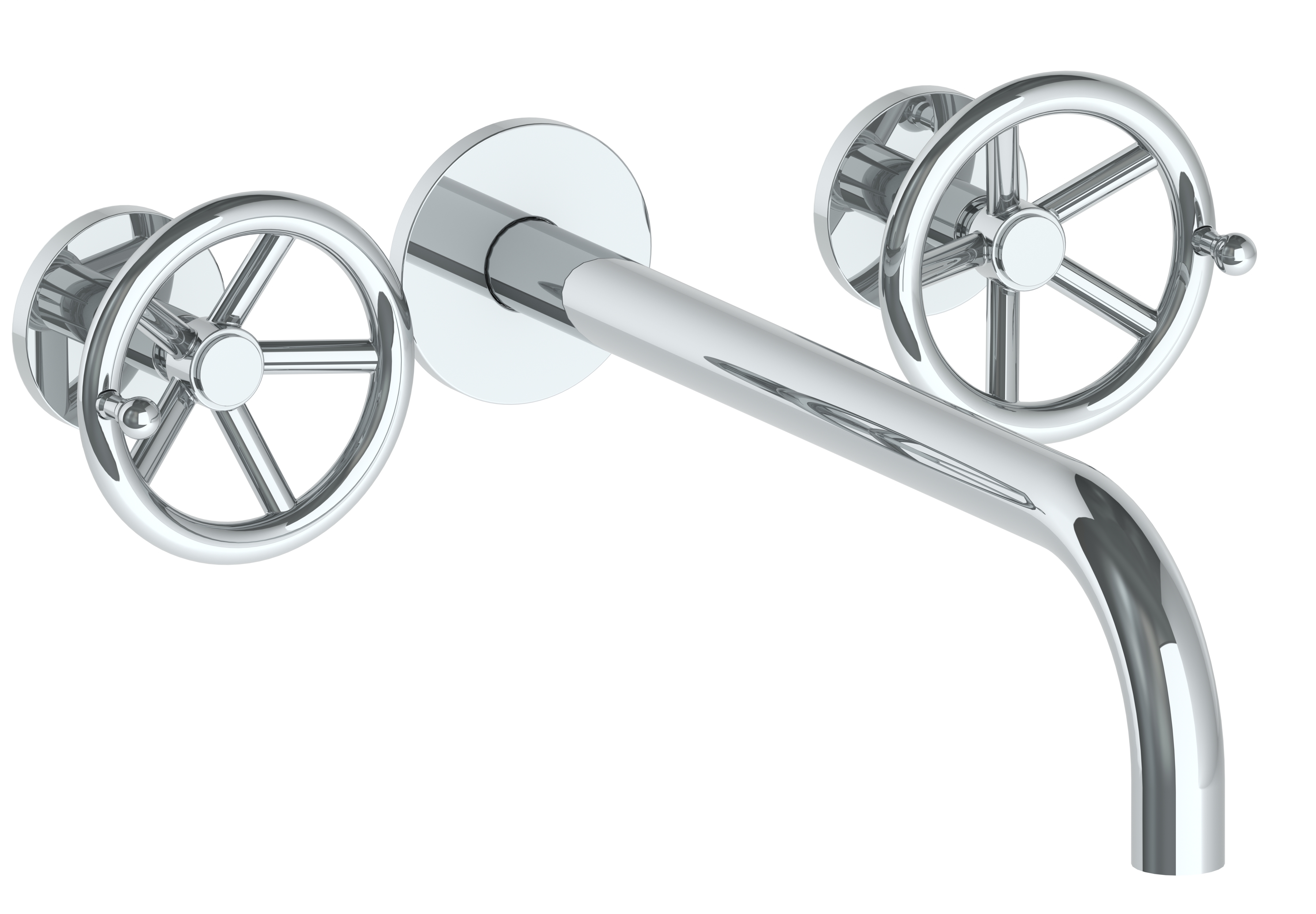 Wall Mounted 2 Hole Lavatory Set with 11 7/8