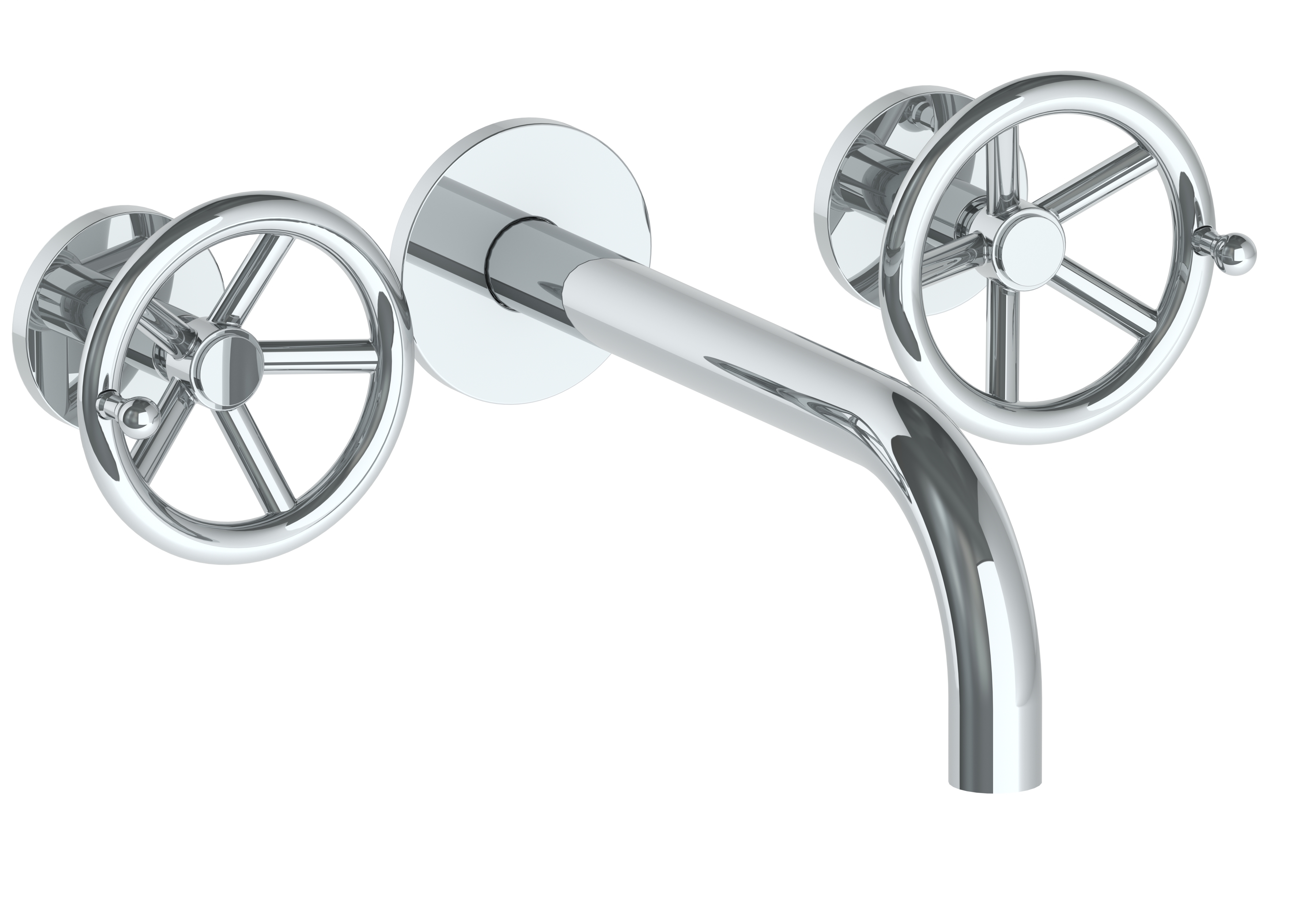 Wall Mounted 3 Hole Lavatory Set with 8 3/4
