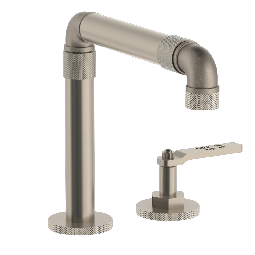 Deck Mounted 3 Hole Telescopic Kitchen Set - Includes Side Spray