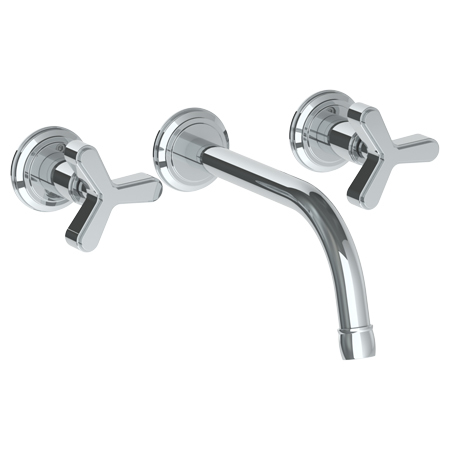 Wall Mounted 3 Hole Lavatory Set with 8 1/8