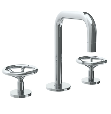 Deck Mounted 3 Hole Extended Spout Lavatory Set | Watermark Designs