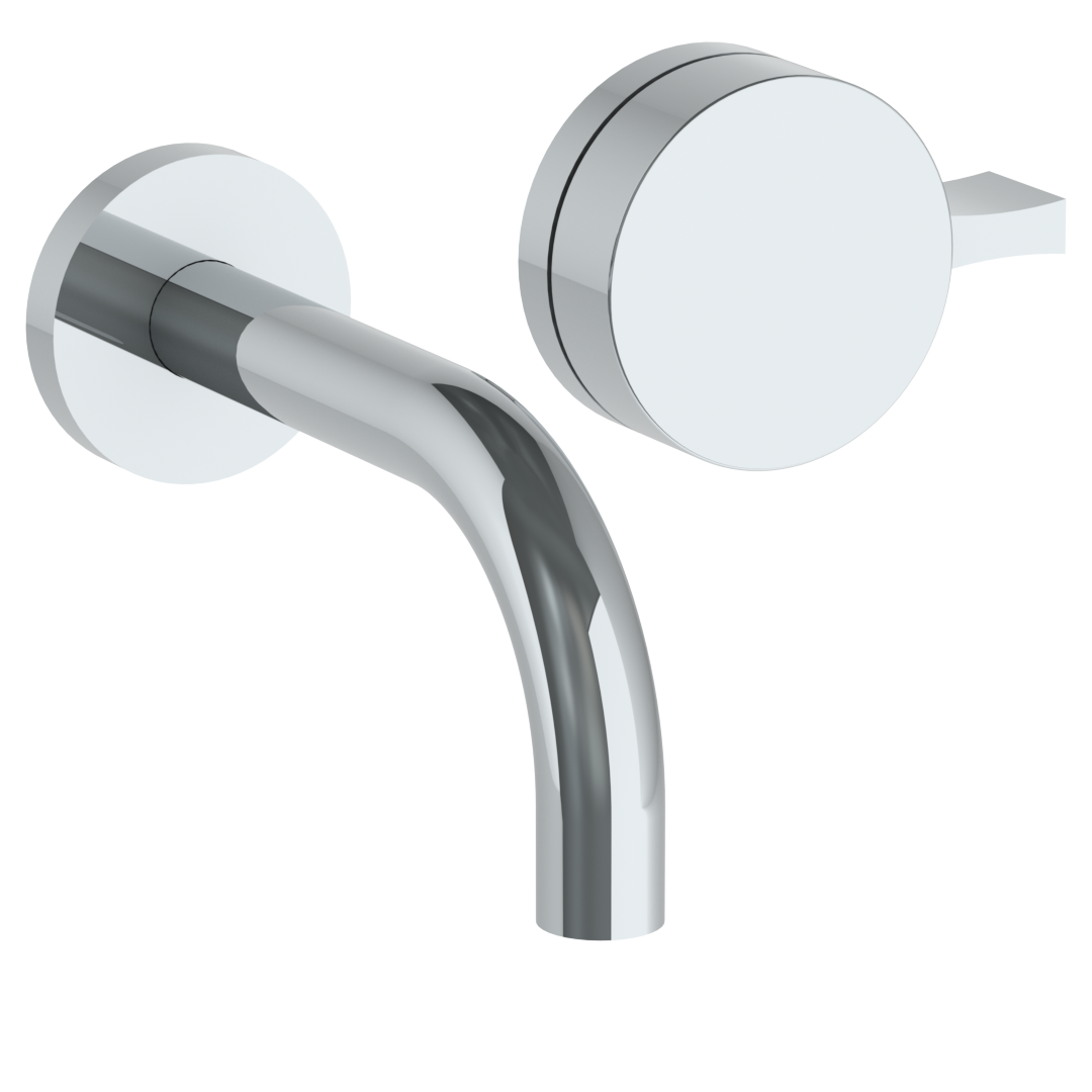 Wall Mounted 2 Hole Lavatory Set with 6