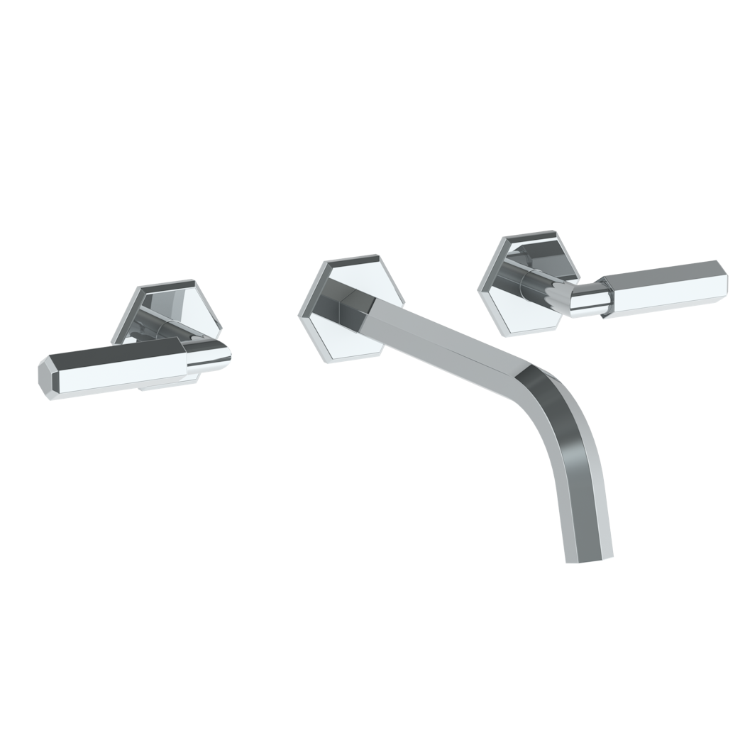 Wall Mounted 3 Hole Lavatory Set with 8 1/2