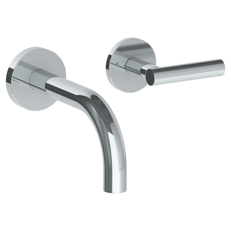 Wall Mounted 2 Hole Lavatory Set with 6