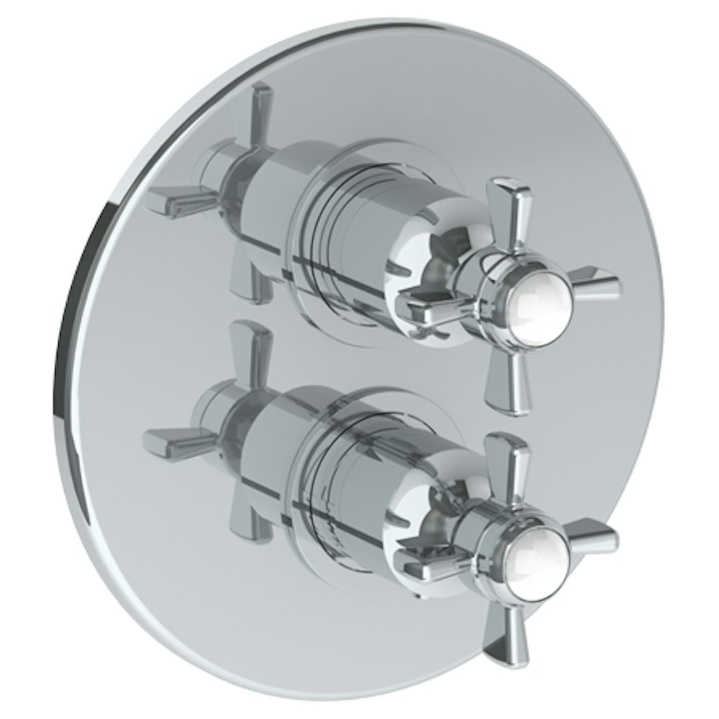Wall Mounted Thermostatic Shower Trim with built-in control, 7 1/2